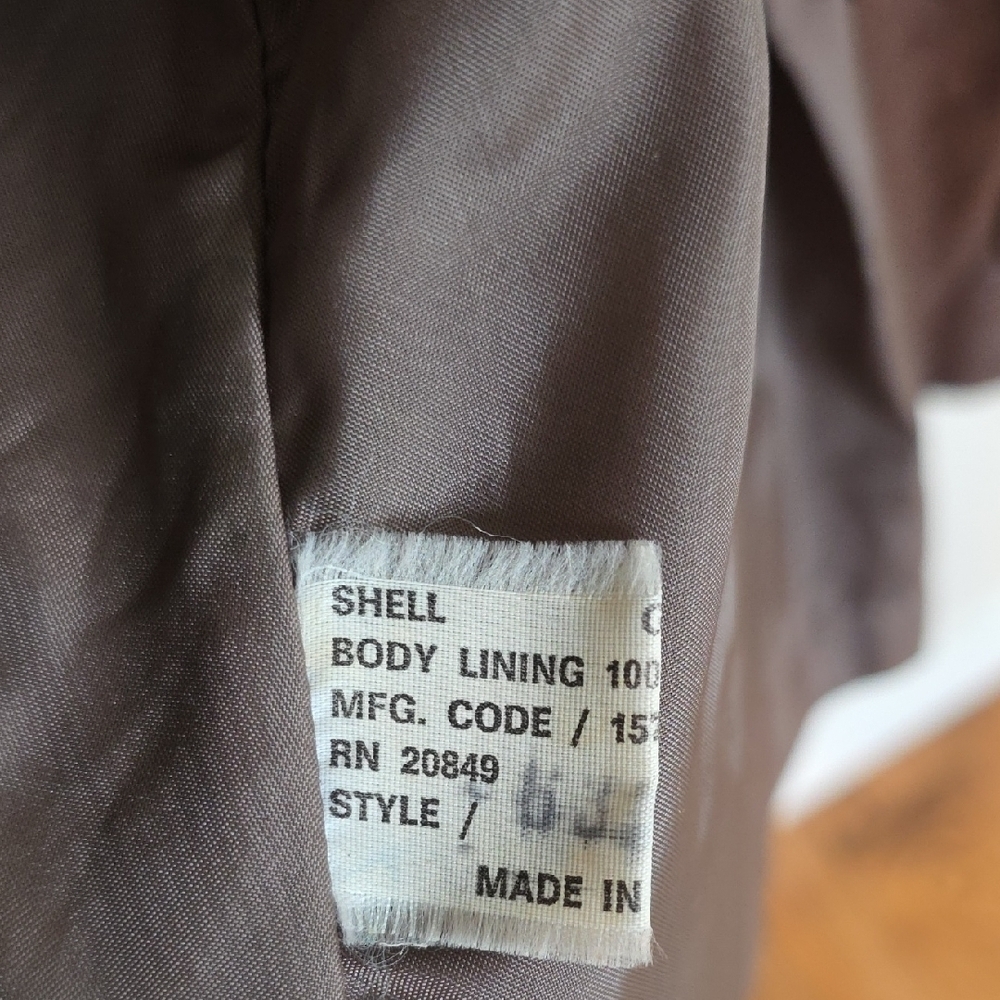 Sears Vintage Brown Leather Jacket Ladies 16 — image 6 of 8